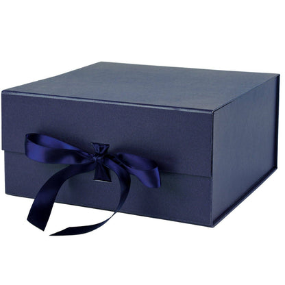 Collapsible Gift Box with Satin Ribbon and Magnetic Lid