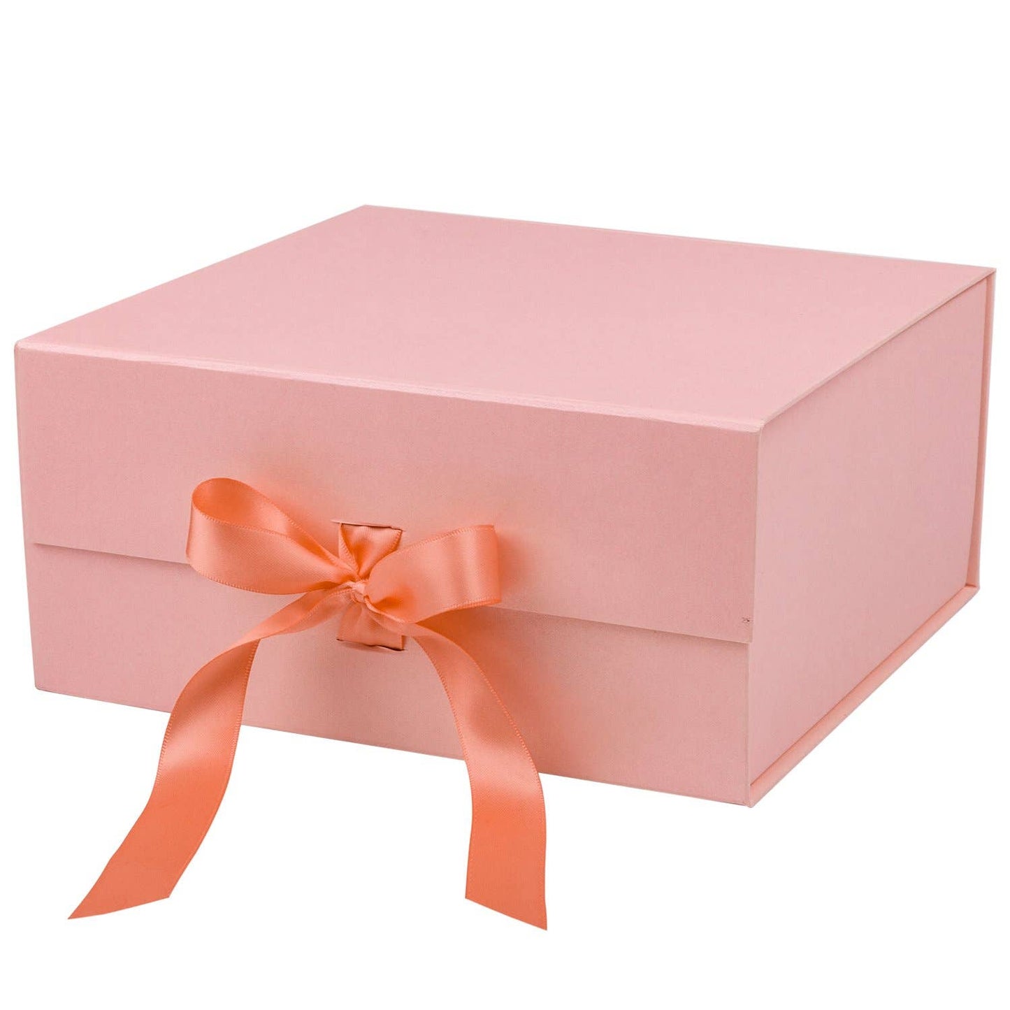 Collapsible Gift Box with Satin Ribbon and Magnetic Lid