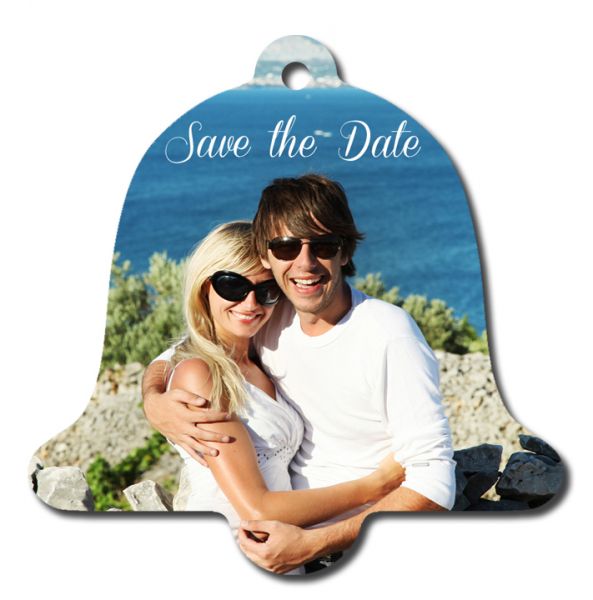 Bell of Memories: Personalize Your Joy with our Custom Bell-shaped Ornament!