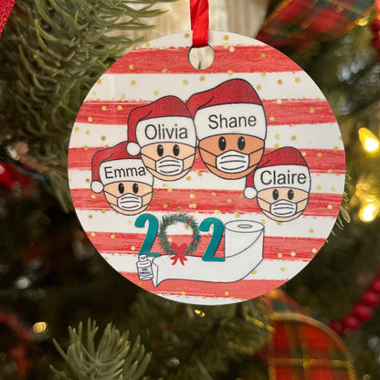 Circle of Memories: Personalize Your Holidays with Our Custom Ornament